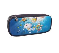 YINGD Doraemon Pencil Case Elegant Leather Organizer for Students Teachers & Artists