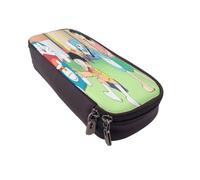 YINGD Doraemon Pencil Case Elegant Zippered Pen Pouch for Students Professionals & Artists