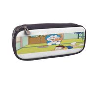 YINGD Doraemon Pencil Case Elegant Zippered Pen Pouch for Students Professionals & Artists