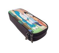 YINGD Doraemon Pencil Case Fashionable Brown Pen Holder for Students Artists & Professionals