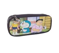 YINGD Doraemon Pencil Case Fashionable Brown Pen Holder for Students Artists & Professionals