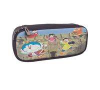 YINGD Doraemon Pencil Case Waterproof Synthetic Leather Bag for Artists Writers & Professionals