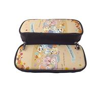 YINGD Duffy Friends Large Capacity Pencil Case Cute Anime Cosmetic Pouch Boys Girls Kids Junior High School College Students Gift A110
