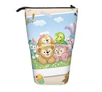 YINGD Duffy Friends Pencil Case Expandable Peanuts Organizer Bags Retractable Cute Large Capacity Boy Girl Stationery Pouch Lightweight for School Office cc89