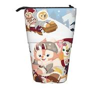 YINGD Duffy Friends Pencil Case Expandable Peanuts Organizer Bags Retractable Cute Large Capacity Boy Girl Stationery Pouch Lightweight for School Office f14