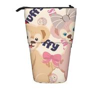 YINGD Duffy Pencil Case Expandable Peanuts Organizer Bags Retractable Cute Large Capacity Boy Girl Stationery Pouch Lightweight for School Office SH116