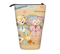 YINGD Duffy ShellieMay Gelatoni Pencil Case Expandable Peanuts Organizer Bags Retractable Pen Case Cute Large Capacity Boy Girl Stationery Pouch Lightweight for School Office C