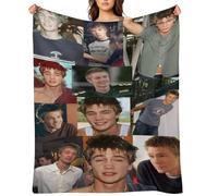 YINGD Early Chad-Michael Murray Actor Blanket Flannel Throw Blanket Spring Super Warm Blanket Suitable For Home Bedroom Fleece Blanket
