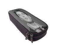 YINGD Elvis Presley Pencil Case Compact Leather Pen Holder with Interior Pockets for Organization