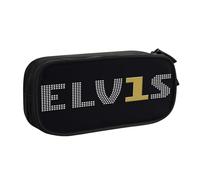 YINGD Elvis Presley Pencil Case Compact Zipper Pouch - Double Layer Design for Stationery, Art Supplies, Cosmetics Storage