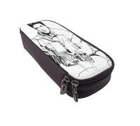 YINGD Elvis Presley Pencil Case Lightweight PU Leather Pouch for School Office & Daily Use