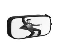 YINGD Elvis Presley Pencil Case Multi-Functional Storage Bag - 2 Zipper Compartments & 8 Slots (Ideal for Daily Use)