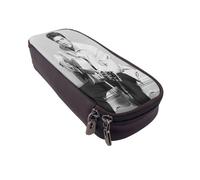 YINGD Elvis Presley Pencil Case Stylish Synthetic Leather Bag for Pens Pencils & Accessories
