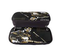 YINGD Elvis Presley Pencil Case Travel-Friendly Leather Stationery Organizer for School College Work