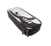 YINGD Elvis Presley Pencil Case Versatile Leather Organizer for Pencils Makeup Brushes Small Items