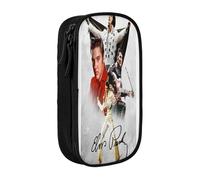 YINGD Elvis Presley Pencil Case with Carabiner Clip - Attachable Oxford Fabric Bag for Backpacks, Belts, Luggage