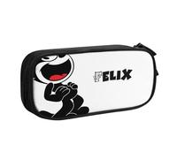 YINGD Felix The Cat Pencil Case for Busy Professionals - Sleek Design with 5 Pen Slots & Hidden Pocket (Custom Logo)
