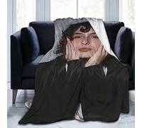 YINGD Finn Wolfhard Throw Blanket, Super Soft & Comfy Flannel Fleece Blanket, Lightweight Cozy Microfiber Anti-Pilling Plush Blanket for Sofa Chai 125CM X 100CM