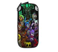 YINGD Five Nights at Freddy's Big Capacity Pencil Case, Large Storage Pencil Pouch Pen Case Bag with Zipper, Pencil Case for School College Student Office S