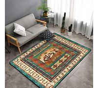 YINGD Flannel Carpet Southwestern Kokopelli Native American Indian Area Rug Large Floor Rug Non-slip Washable for Living Room Bedroom 120x182cm