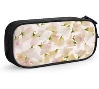 YINGD Flowers Buds Petals Bright Pencil Case Pencil Pouch Pencil Box Stationery Organizer Cosmetic Makeup Bag High Capacity for School Office Supplies SAOE