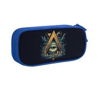 YINGD Freemason Illuminati Eye Pattern Pencil Pouch Pencil Bag