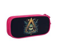YINGD Freemason Illuminati Eye Pattern Pencil Pouch Pencil Bag