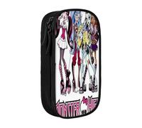 YINGD Fun Monster High Draculaura Pencil Case Eco-Friendly Travel Bag - Waterproof Oxford Cloth for Artists, Students, Makeup Lovers