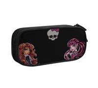YINGD Fun Monster High Draculaura Pencil Case for Music Lovers - Oxford Cloth Pouch for Guitar Picks, Sheet Music, Pens (Gift Idea)