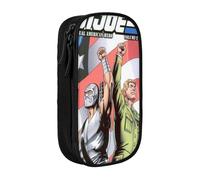 YINGD G.I. Joe A Real American Hero Pencil Case with RFID-Blocking Pocket - Secure Oxford Cloth Organizer for Cards, Pens, Cash