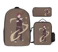 YINGD Gaara Backpack School Explorer Set Three Piece Discovery Combo