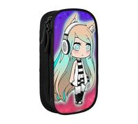 YINGD Gacha Life Pencil Case, Multipurpose Pencase,Large Capacity Durable Pencil Pouch Storage Pen Bag Organizer Stationery