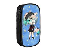 YINGD Gacha Life Pencil Case, Multipurpose Pencase,Large Capacity Durable Pencil Pouch Storage Pen Bag Organizer Stationery