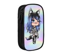 YINGD Gacha Life Pencil Case, Multipurpose Pencase,Large Capacity Durable Pencil Pouch Storage Pen Bag Organizer Stationery