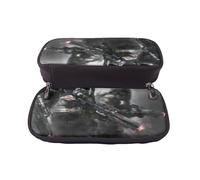 YINGD Galactic Empire Pencil Case Durable PU Leather Pen Bag with Multi-Pockets for Office Supplies