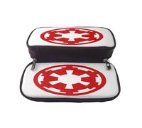 YINGD Galactic Empire Pencil Case Stylish Brown Synthetic Leather Holder for Students & Professionals