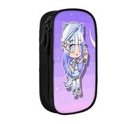 YINGD Galaxy Gacha Life Pencil Case Portable Pen Bag Pouch with Zipper for Teens Stationary Supplies Cosmetic Bag