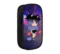 YINGD Galaxy Gacha Life Pencil Case Portable Pen Bag Pouch with Zipper for Teens Stationary Supplies Cosmetic Bag