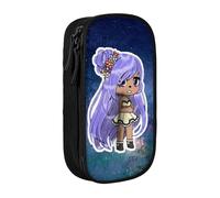 YINGD Galaxy Gacha Life Pencil Case Portable Pen Bag Pouch with Zipper for Teens Stationary Supplies Cosmetic Bag