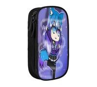 YINGD Galaxy Gacha Life Pencil Case Portable Pen Bag Pouch with Zipper for Teens Stationary Supplies Cosmetic Bag