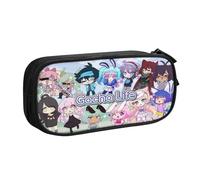 YINGD Galaxy Gacha Life Pencil Case Portable Pen Bag Pouch with Zipper for Teens Stationary Supplies Cosmetic Bag