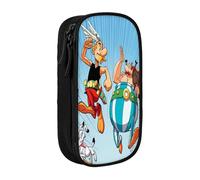 YINGD Gaul Hero Asterix Pencil Case for Minimalist Travel - Ultra-Light Oxford Fabric, Fits Passport, Pens, Coins