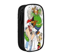 YINGD Gaul Hero Asterix Pencil Case for Music Lovers - Oxford Cloth Pouch for Guitar Picks, Sheet Music, Pens (Gift Idea)