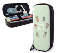 YINGD Geddoe from Suikoden Big Capacity Pen Case Leather Pencil Case Durable Pen Pouch Desk Organizer with Zipper for School & Office Supplies Style 8