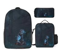 YINGD GENSHIN Impact Backpack Knowledge Seeker Bookbag with Quest Lunch System
