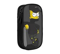 YINGD Geometry Dash Big Capacity Pencil Case, Aesthetic Pen Pouch School Supplies Organizer Multiple Compartments