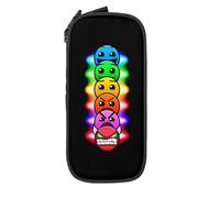 YINGD Geometry Dash Big Capacity Pencil Case, Aesthetic Pen Pouch School Supplies Organizer Multiple Compartments