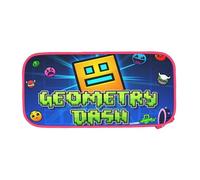 YINGD Geometry Dash Big Capacity Pencil Case, Aesthetic Pen Pouch School Supplies Organizer Multiple Compartments