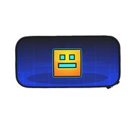 YINGD Geometry Dash Big Capacity Pencil Case, Aesthetic Pen Pouch School Supplies Organizer Multiple Compartments