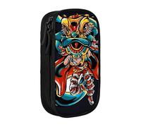 YINGD Geometry Dash Big Capacity Pencil Case, Aesthetic Pen Pouch School Supplies Organizer Multiple Compartments